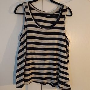 Anthropologie striped swing tank